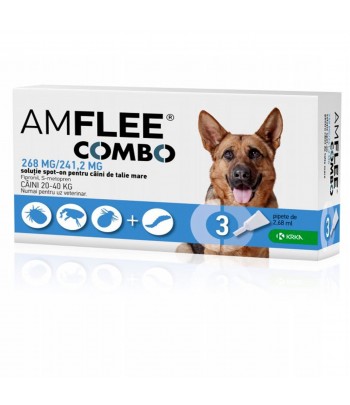 AMFLEE COMBO DOG 268MG (20-40KG) X 3PIP