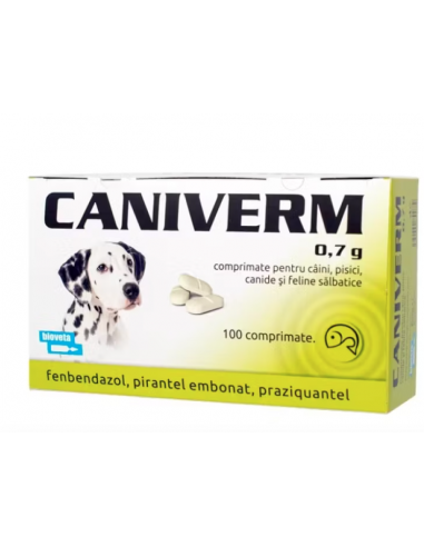 Caniverm Palatabil 0.7g x 100 tb