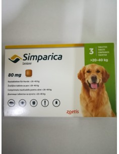 Simparica 80 mg( 20-40 kg)...