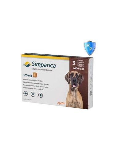 Simparica 120mg (40-60kg) x 3 tab