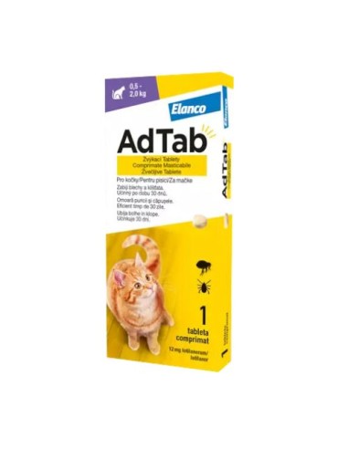 AdTab Cat 12mg (0.5-2kg) 1cpr.