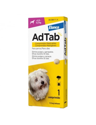 AdTab Dog 112.5mg (2.5-5.5kg) 1cpr.