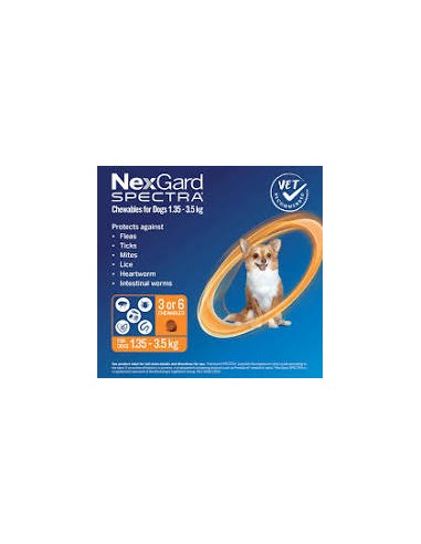NexGard Spectra Dog XS (1.35-3.5kg) X...