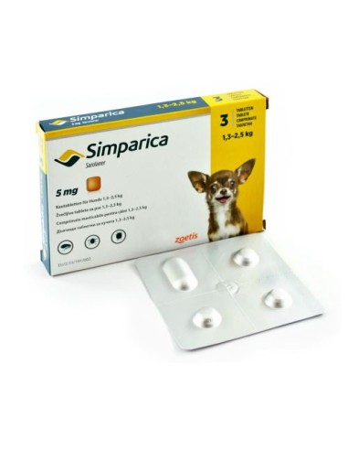 Simparica Dog (1.3-2.5kg) x3 tbl.
