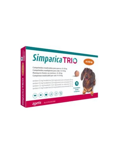 Simparica Trio Dog (5-10kg) x3 tab.
